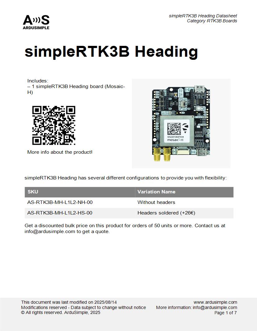 拡張カード ARDUSIMPLE AS-STARTKIT-HEAD-L1L2-HS-00 拡張カード