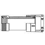Glenair M85049/55-22W Padidintas Vaizdas