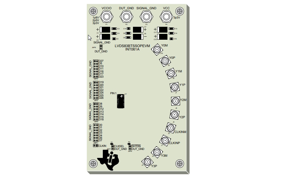 Chart - Texas Instruments LVDS83BTSSOPEVM Evaluation Module (EVM) Chart - Texas Instruments LVDS83BTSSOPEVM Evaluation Module (EVM)