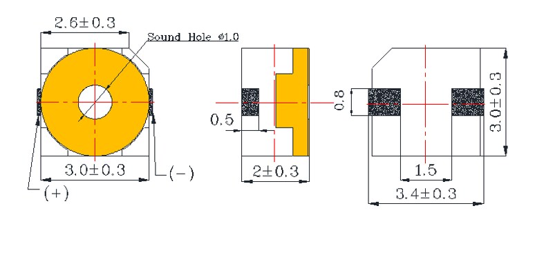 Advanced Acoustic Technology Corp. AD-3A3G Micro Transducer