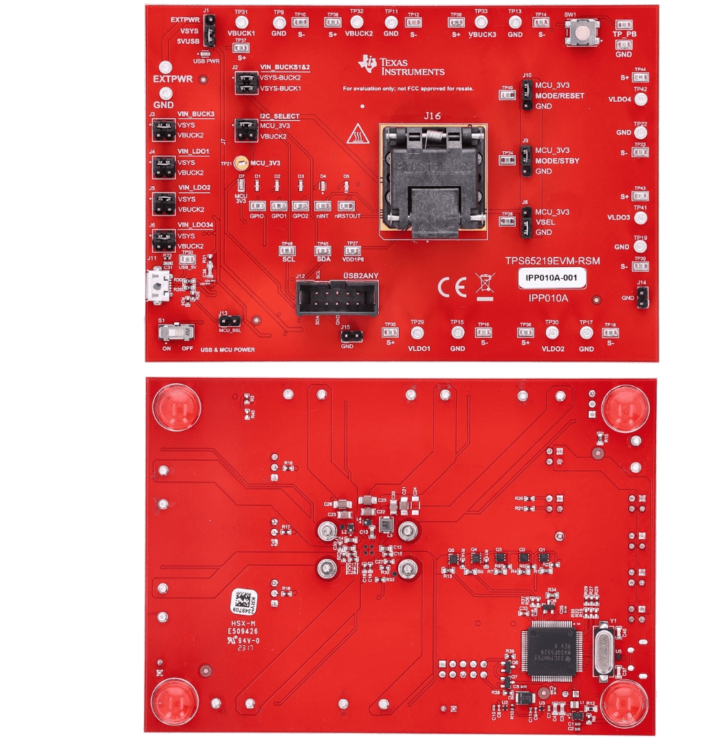 Texas Instruments TPS65219EVM NVM Programming Board