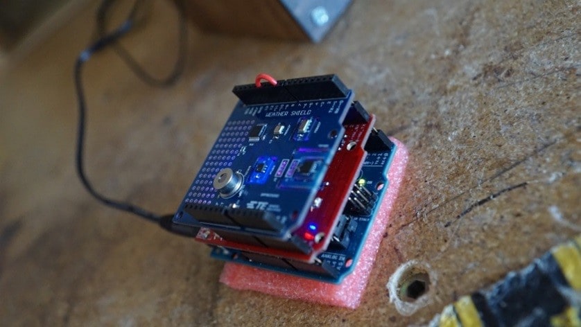 Board stack for sensor package