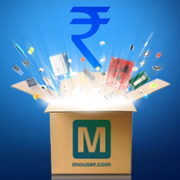 Mouser Extends Credit Card Payment Options to Include Rupees for Customers in India